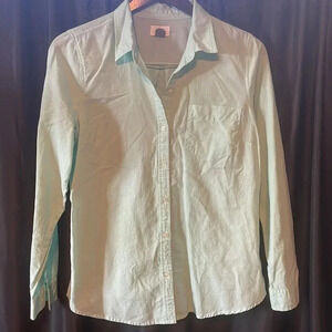 Mint Old Navy Button‎ Up Collard Shirt M